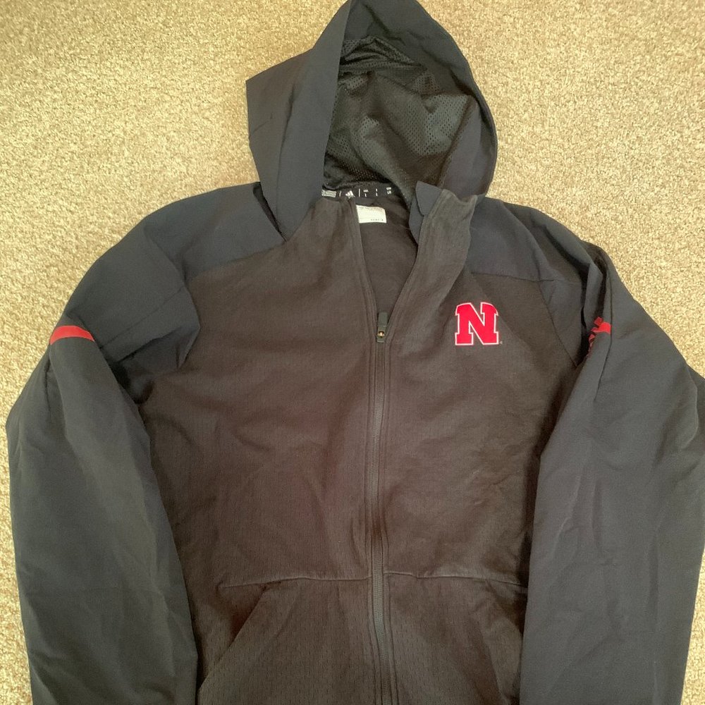 Nebraska Adidas Zip Up